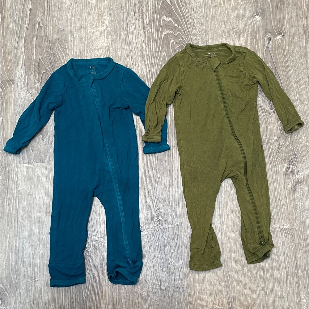 Kyte BABY Bamboo Zippered Rompers - 3-6 Months
